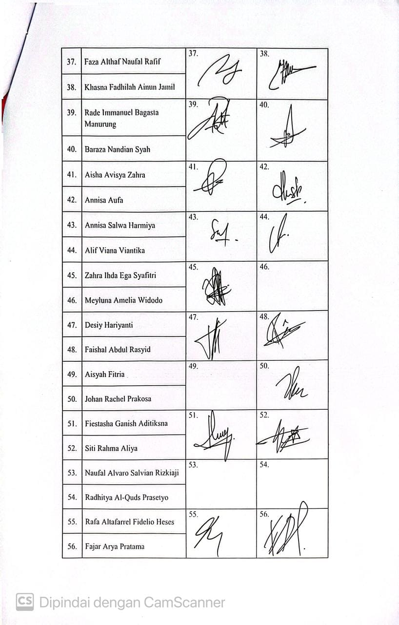 Daftar Hadir Panitia